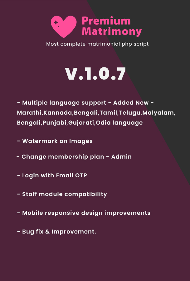 Php matrimonial script latest update - Premium 3